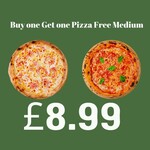 Buy 1 Get 1 Medium Pizzas